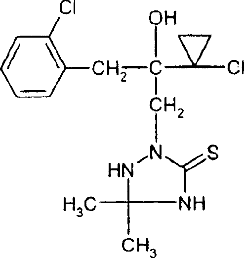 Specific synthesis example of triazolidinethione intermediate using acetone and potassium thiocyanate