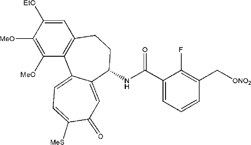 Chemical structure of the target tricyclic derivative compound showing the complex fused ring system