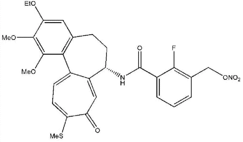 Chemical structure of the target tricyclic derivative (Formula 1) showing the complex fused ring system essential for anticancer activity