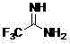 Chemical structure of Trifluoroacetamidine showing the trifluoromethyl group attached to the amidine functionality