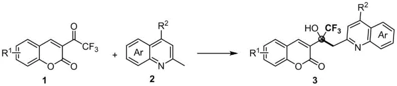 General reaction scheme for metal-free synthesis of trifluoromethyl tertiary alcohols
