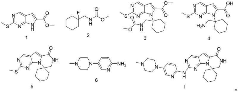 Detailed reaction scheme showing reagents and conditions for Steps 1 through 4