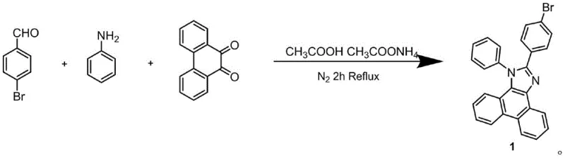 Synthesis of 4-bromophenanthroimidazole intermediate via one-pot condensation