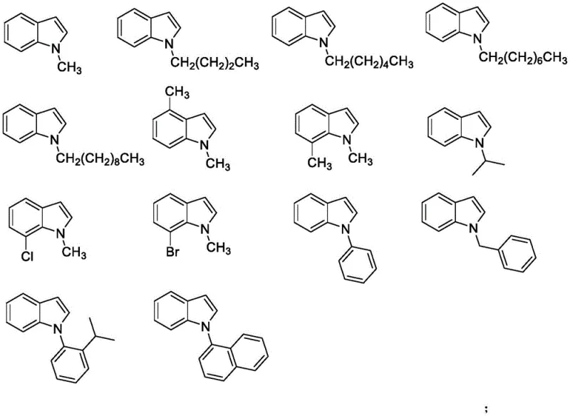 Diverse range of 1-substituted indole substrates compatible with the synthesis method