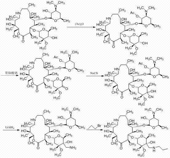 Toxic synthetic pathway utilizing sodium cyanide and lithium aluminum hydride reduction