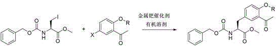 Novel one-step palladium-catalyzed synthesis of tyrosine derivatives