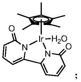 Chemical structure of the transition metal iridium complex catalyst used in the synthesis