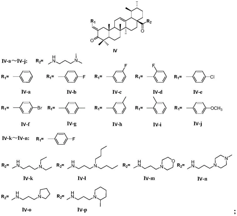 Structure of benzylidene ursolic acid amide intermediates prior to cyclization
