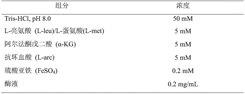 Schematic diagram showing the catalytic conversion of Leucine to 5-Hydroxy-Leucine and Methionine to Methionine Sulfoxide by the V77A mutant enzyme