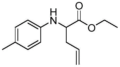 Synthesis of ethyl 2-(p-tolylamino)pent-4-enoate demonstrating substrate scope beyond tetrahydroisoquinolines