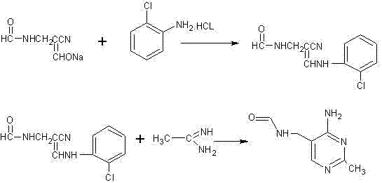 Traditional synthetic route showing the use of toxic o-chloroaniline hydrochloride and the formation of the chloroaniline intermediate