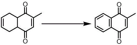 Oxidative dehydrogenation reaction converting 2-methyl-1,4-tetrahydronaphthoquinone to Vitamin K3