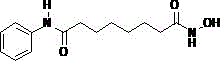 Chemical Structure of Vorinostat (Suberoylanilide Hydroxamic Acid) showing the hydroxamic acid and aniline moieties
