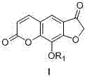 Structure of novel Xanthotoxol derivative (Formula I) with variable R1 group