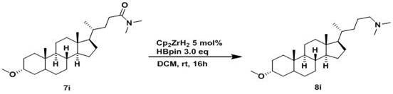 Reduction of complex steroid amide demonstrating substrate scope and robustness