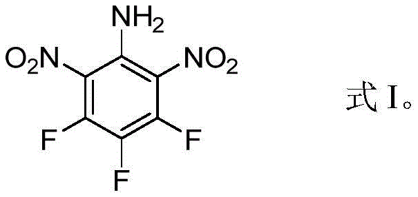 Chemical structure of 3,4,5-trifluoro-2,6-dinitroaniline (ZXC-17) showing the fluorinated benzene ring with nitro and amino groups