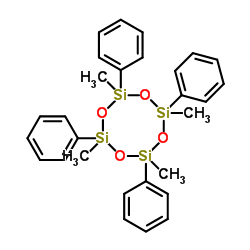 2,4,6,8-tetramethyl-2,4,6,8-tetraphenyl-1,3,5,7,2,4,6,8-tetraoxatetrasilocane_77-63-4
