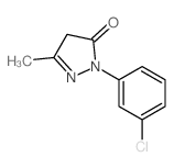 2-(3-chlorophenyl)-5-methyl-4H-pyrazol-3-one_90-31-3