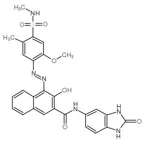 (4Z)-4-[[2-methoxy-5-methyl-4-(methylsulfamoyl)phenyl]hydrazinylidene]-3-oxo-N-(2-oxo-1,3-dihydrobenzimidazol-5-yl)naphthalene-2-carboxamide CAS.NO:51920-12-8_51920-12-8