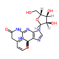 N-[9-[(2R,3R,4S,5R)-3,4-dihydroxy-5-(hydroxymethyl)oxolan-2-yl]-6-oxo-3H-purin-2-yl]-2-phenylacetamide_132628-16-1