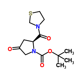 3-((S)-1-tert-butoxycarbonyl-4-oxo-2-pyrrolidinylcarbonyl)-1,3-thiazolidine_401564-36-1