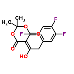5-[1-hydroxy-2-(2,4,5-trifluorophenyl)ethylidene]-2,2-dimethyl-1,3-dioxane-4,6-dione_764667-64-3