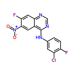 N-(3-Chloro-4-fluorophenyl)-7-fluoro-6-nitroquinazolin-4-amine_162012-67-1