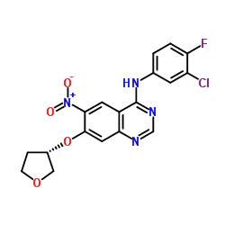 N-(3-chloro-4-fluorophenyl)-6-nitro-7-[(3S)-oxolan-3-yl]oxyquinazolin-4-amine_314771-88-5