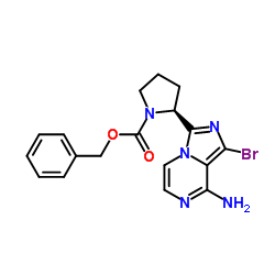 (S)-benzyl 2-(8-amino-1-bromoimidazo[1,5-a]pyrazin-3-yl)pyrrolidine-1-carboxylate_1420478-88-1