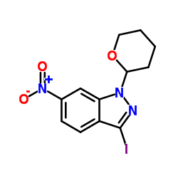 3-iodo-6-nitro-1-(oxan-2-yl)indazole_886230-74-6