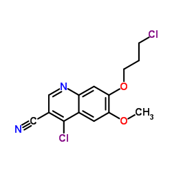 4-Chloro-7-(3-chloropropoxy)-6-methoxyquinoline-3-carbonitrile_214470-68-5