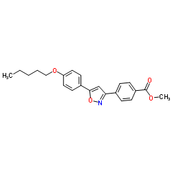 Methyl 4-[5-(4-pentoxyphenyl)-1,2-oxazol-3-yl]benzoate_179162-64-2