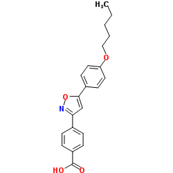4-[5-(4-Pentyloxyphenyl)isoxazol-3-yl]benzoic acid_179162-55-1
