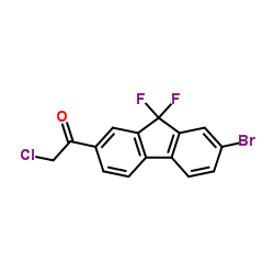 1-(7-broMo-9,9-difluoro-9H-fluoren-2-yl)-2-chloro-Ethanone_1378387-81-5