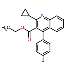 Ethyl 2-cyclopropyl-4-(4-fluorophenyl)quinoline-3-carboxylate_148516-11-4