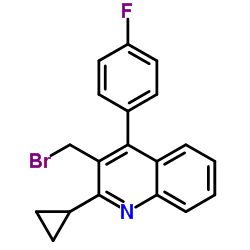 3-(Bromomethyl)-2-cyclopropyl-4-(4-fluorophenyl)quinoline_154057-56-4
