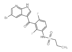 N-(3-(5-Bromo-1H-pyrrolo[2,3-b]pyridine-3-carbonyl)-2,4-difluorophenyl)propane-1-sulfonamide_918504-27-5