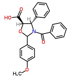 (4S,5R)-3-Benzoyl-2-(4-methoxyphenyl)-4-phenyloxazolidine-5-carboxylic acid_949023-16-9