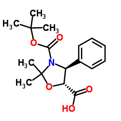 (4S,5R)-3-(tert-Butoxycarbonyl)-2,2-dimethyl-4-phenyloxazolidine-5-carboxylic Acid_143527-70-2