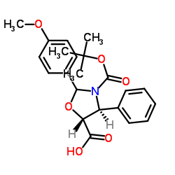 (4S,5R)-2-(4-methoxyphenyl)-3-[(2-methylpropan-2-yl)oxycarbonyl]-4-phenyl-1,3-oxazolidine-5-carboxylic acid_196404-55-4