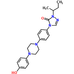 2,4-DIHYDRO-4-[(4-(4-HYDROXYPHENYL)-1-PIPERAZINYL)PHENYL]-2-(1-METHYLPROPYL)-3H-1,2,4-TRIAZOLE-3-ONE_106461-41-0