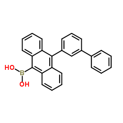 B-(10-[1,1'-Biphenyl]-3-yl-9-anthracenyl)boronic acid_1155911-88-8