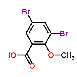 3,5-Dibromo-2-methoxybenzenecarboxylic acid_13130-23-9