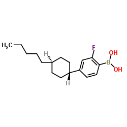 {4-[(3S,4S)-3-Fluoro-4-pentylcyclohexyl]phenyl}boronic acid_163006-96-0