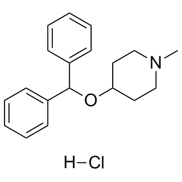 4-benzhydryloxy-1-methylpiperidine,hydrochloride_132-18-3