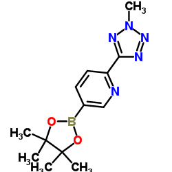 2-(2-methyl-2H-tetrazol-5-yl)-5-(4,4,5,5-tetramethyl-1,3,2-dioxaborolan-2-yl)pyridine_1056039-83-8