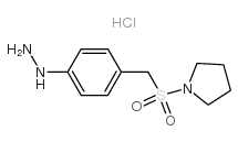 [4-(pyrrolidin-1-ylsulfonylmethyl)phenyl]hydrazine,hydrochloride_334981-11-2