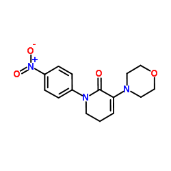 3-Morpholino-1-(4-nitrophenyl)-5,6-dihydropyridin-2(1H)-one_503615-03-0