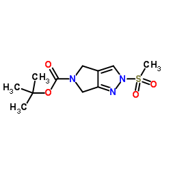 2-(Methylsulfonyl)-2,6-dihydropyrrolo[3,4-c]pyrazole-5(4H)-carboxylic acid tert-butyl ester_1226781-82-3