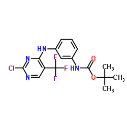 N-[3-[[2-Chloro-5-(trifluoromethyl)-4-pyrimidinyl]amino]phenyl]carbamic acid 1,1-dimethylethyl ester_1374507-23-9
